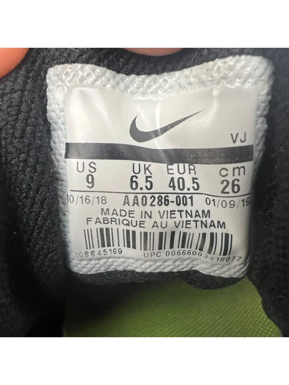 Nike Women's Zoom HyperAce 2 Athletic Volleyball Sneakers Black/White Size 9M